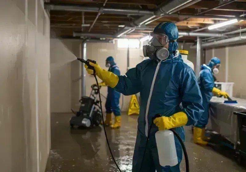 Basement Sanitization and Antimicrobial Treatment process in Golden, CO